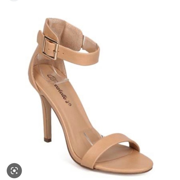 3/$25🎈Brecklles Sydney’s open toe single strap ankle strap stilettos sandals - Picture 12 of 12